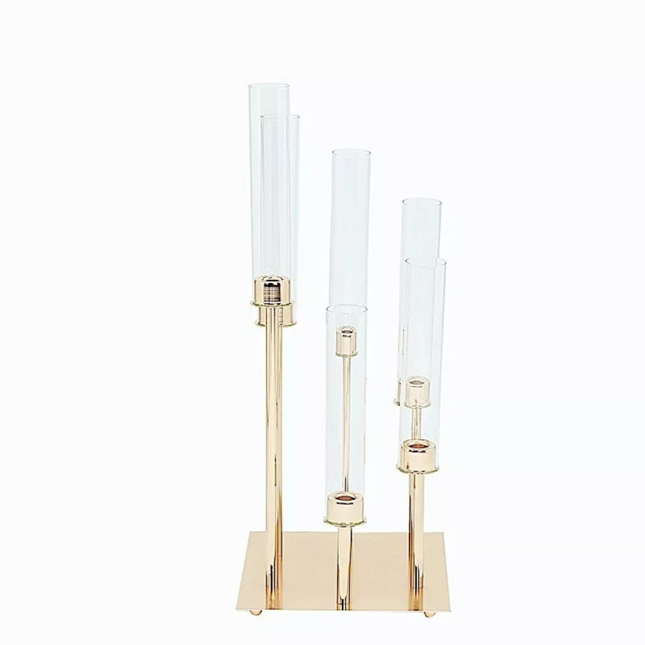 24" tall Gold Candelabra Candle Holder Glass Centerpiece Wedding Decorations